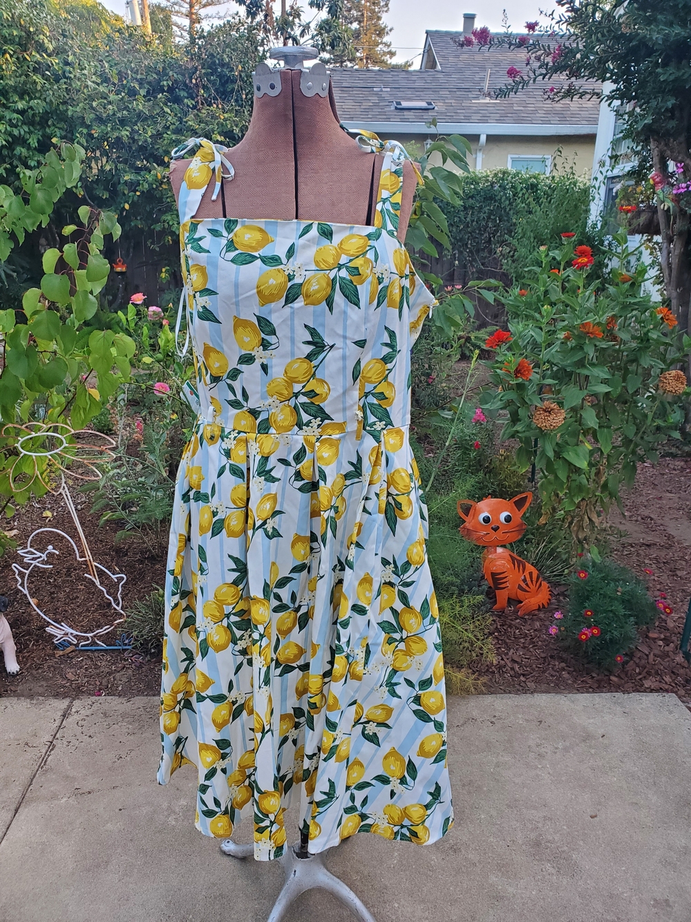 Royal Monk Lemon Print Dress